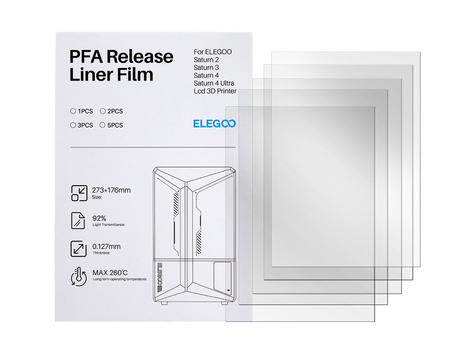 Película PFA para ELEGOO Saturn 4 Ultra 16K