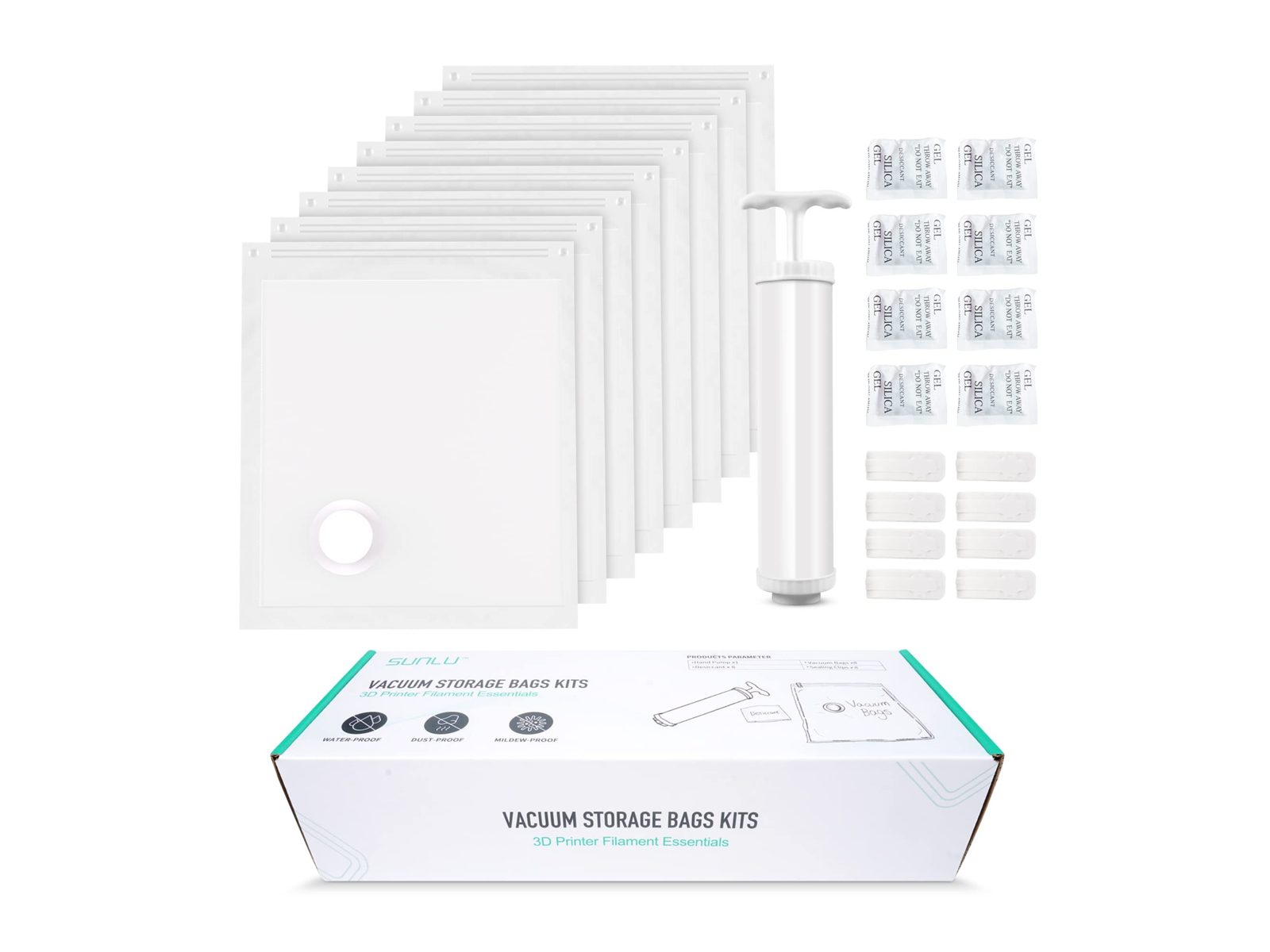 Kit de almacenamiento al vacío para filamento